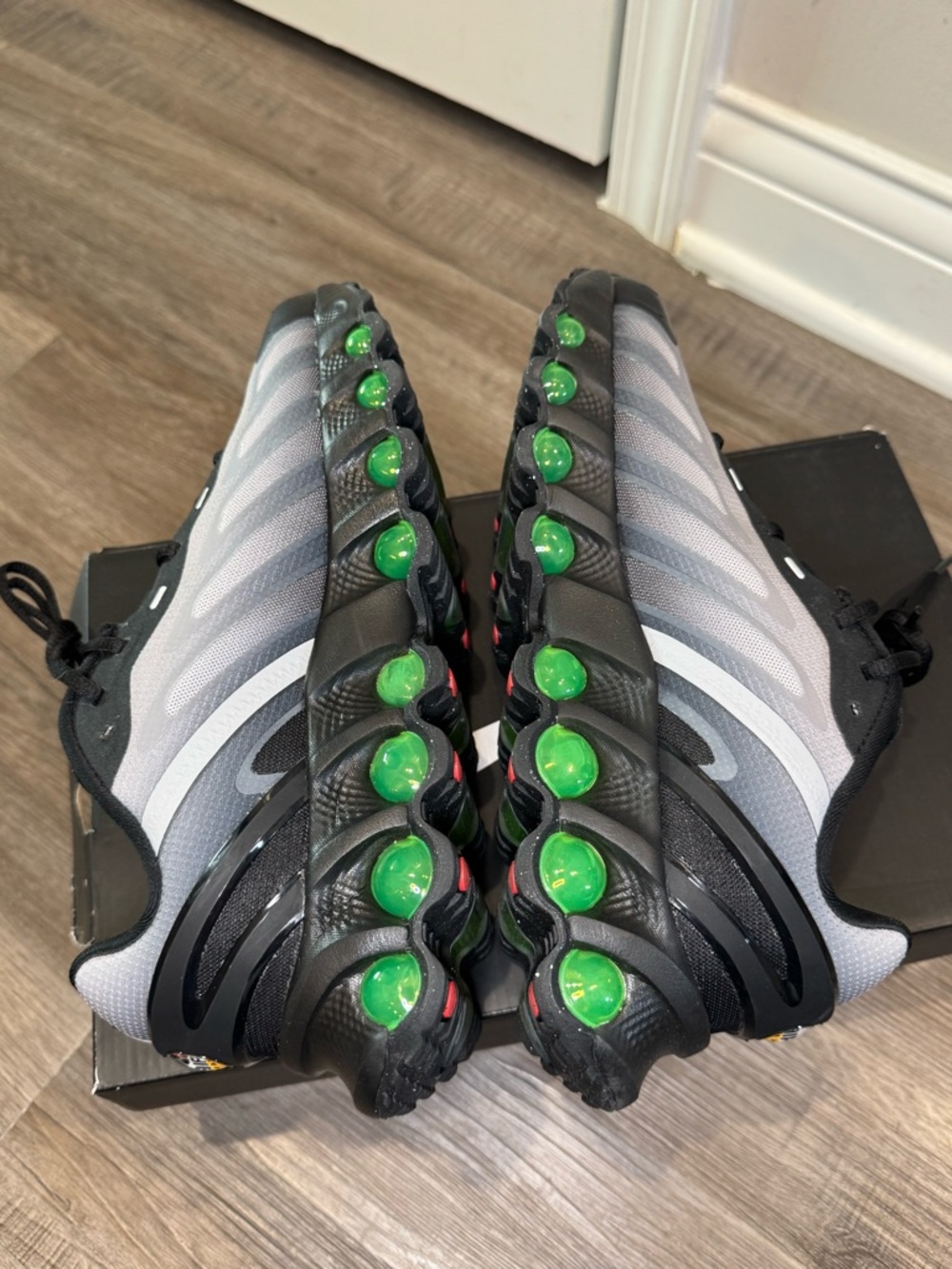 Nike Air Max DN8 Black Volt Smoke Grey Athletic Sneakers - Picture 10 of 16